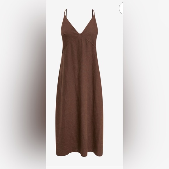 GAP linen blend cami midi dress - Picture 4 of 13